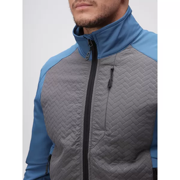  Jachetă softshell pentru bărbați LOAP URVAL OLM2313 ALBASTRU ÎNCHIS 