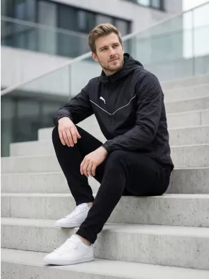 Jachetă pentru bărbați PUMA TEAMRISE ALL WEATHER JACKET 657396-03 NEGRU