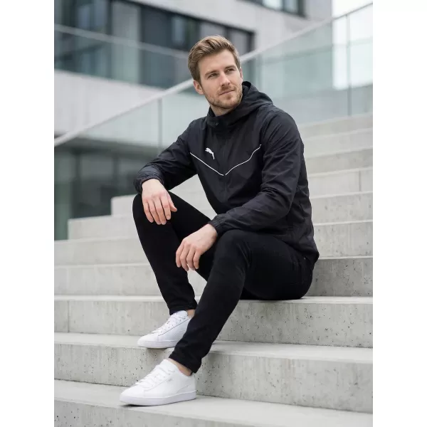  Jachetă pentru bărbați PUMA TEAMRISE ALL WEATHER JACKET 657396-03 NEGRU 