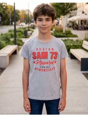 Tricou băieți SAM 73 JANSON KT 504 GRI DESCHIS