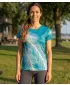 Tricou funcțional premium pentru femei ALTISPORT VOJ/ALW001TR01 SMARALD/GRI
