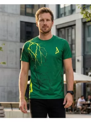 Tricou premium pentru bărbați ALTISPORT VOJ/ALM004TR01 STICLA VERDE