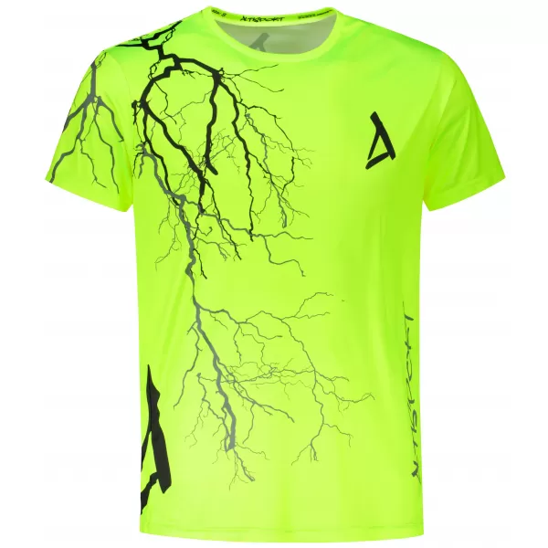  Tricou premium pentru bărbați ALTISPORT VOJ/ALM004TR01 GALBEN NEON 