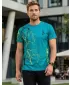 Tricou premium pentru bărbați ALTISPORT VOJ/ALM004TR01 KEROSEN/GALBEN