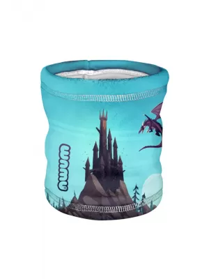 Batic pentru gat din lana pentru copii WAMU DRAGON FANTASY ALBASTRU