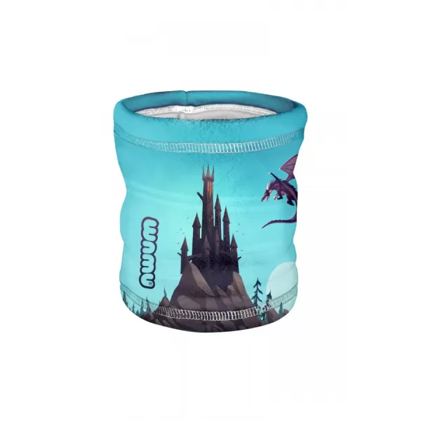  Batic pentru gat din lana pentru copii WAMU DRAGON FANTASY ALBASTRU 