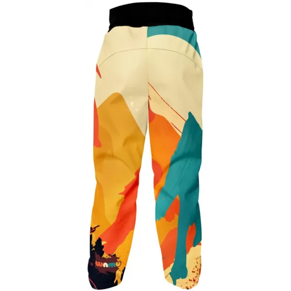  Pantaloni de softshell pentru bebeluși WAMU MOUNTAIN BIKE SVĚTLÁ MAI COLORAT 