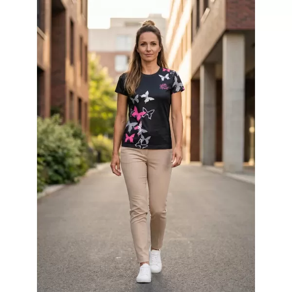  Tricou funcțional premium pentru femei ALTISPORT VOJ/ALW002TR01 NEGRU ROZ 