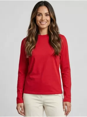 Tricou de damă cu mâneci lungi SAM 73 ZIRA WT 894 ROŞU