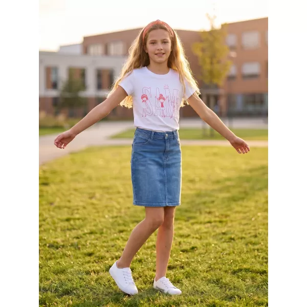  Tricou fetita SAM 73 IELENIA KT 506 ALB 