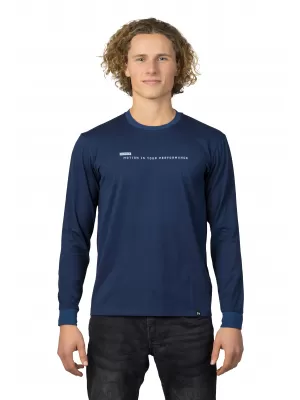 Tricou pentru bărbați cu mâneci lungi HANNAH KIRK PATRIOT ALBASTRU