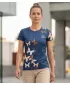 Tricou funcțional premium pentru femei ALTISPORT VOJ/ALW002TR01 BLEUMARIN/MARO