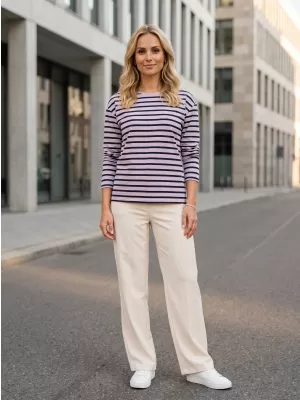 Tricou de damă cu mâneci lungi SAM 73 PRUDENCE WT 893 TRANDAFIR BĂTRÂN