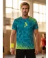 Tricou funcțional premium pentru bărbați ALTISPORT VOJ/ALM005TR01 KEROSEN/GALBEN