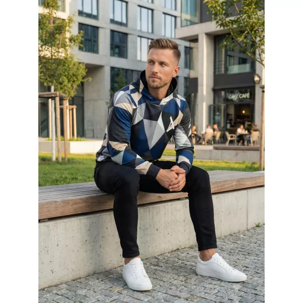  Hanorac premium pentru bărbați ALTISPORT VOJ/ALM007MI01 BLEUMARIN/MARO 