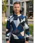 Hanorac premium pentru bărbați ALTISPORT VOJ/ALM007MI01 BLEUMARIN/MARO