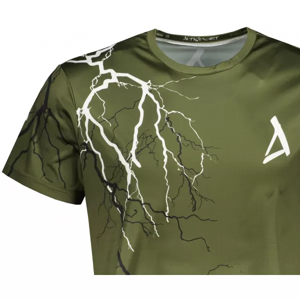  Tricou premium pentru bărbați ALTISPORT VOJ/ALM004TR01 MĂSLINE 