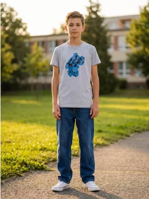 Tricou băieți SAM 73 SILAQUI KT 502 GRI DESCHIS