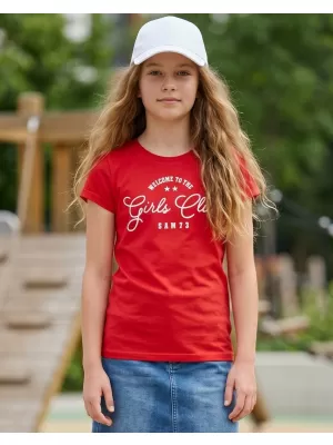 Tricou fetita SAM 73 JANLI KT 507 ROŞU