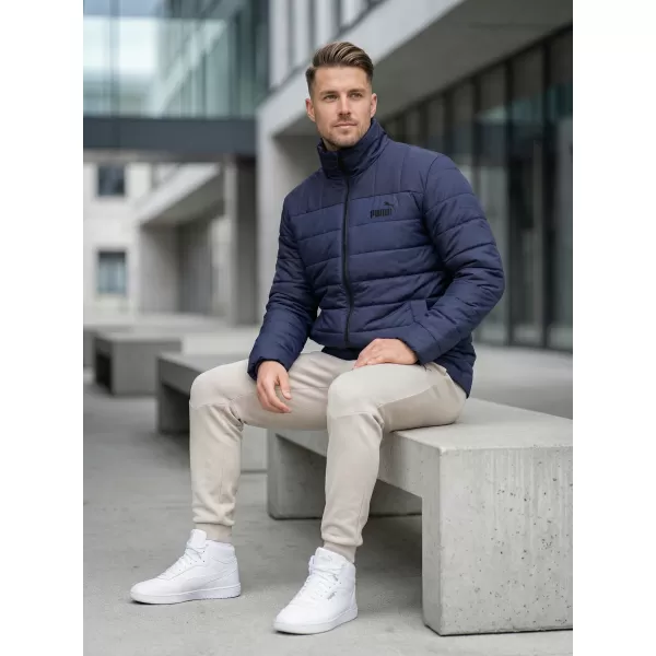  Jachetă pentru bărbați PUMA ESS+ PADDED JACKET 849349-06 ALBASTRU 