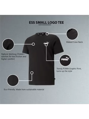 Tricou pentru bărbați PUMA ESS SMALL LOGO TEE 586668-01 NEGRU