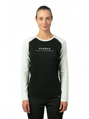 Tricou de damă cu mâneci lungi HANNAH PRIM ANTRACIT/ALBASTRU ZORI