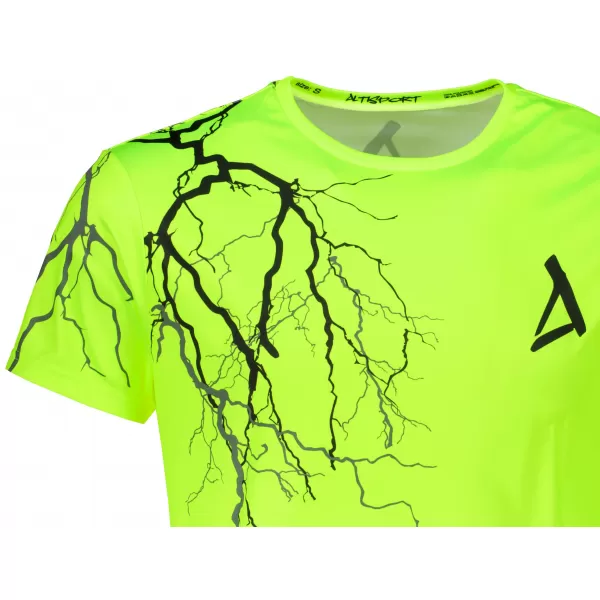  Tricou premium pentru bărbați ALTISPORT VOJ/ALM004TR01 GALBEN NEON 
