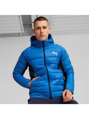 Jachetă pentru bărbați PUMA PACKLITE HOODED DOWN JACKET 849355-47 ALBASTRU
