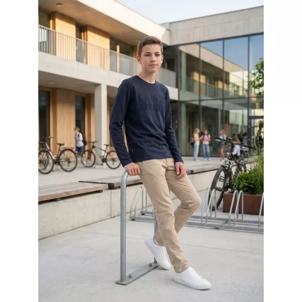  Tricou băiat cu mâneci lungi SAM 73 CELDOR KT 501 ALBASTRU ÎNCHIS 