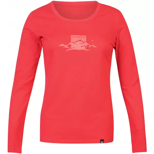  Tricou de damă cu mâneci lungi HANNAH ELARA HIBISCUS 