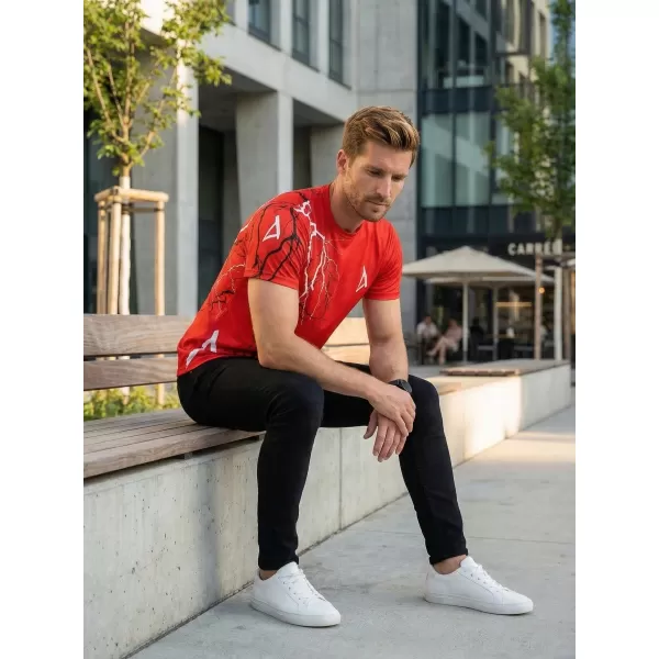  Tricou premium pentru bărbați ALTISPORT VOJ/ALM004TR01 ROȘU 