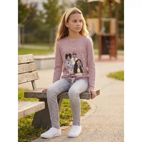  Tricou fetita cu maneca lunga SAM 73 VADANIA KT 505 TRANDAFIR BĂTRÂN 
