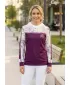 Hanorac premium pentru femei ALTISPORT VOJ/ALW008MI01 BURGUNDIA