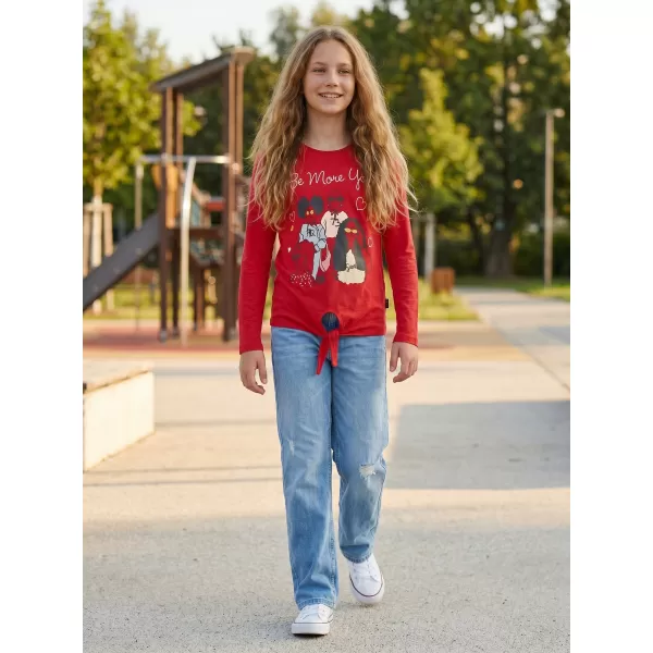  Tricou fetita cu maneca lunga SAM 73 VADANIA KT 505 ROŞU 