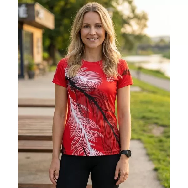  Tricou funcțional premium pentru femei ALTISPORT VOJ/ALW001TR01 ROȘU 