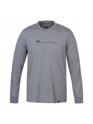 Tricou pentru bărbați cu mâneci lungi HANNAH KIRK GRI OȚEL