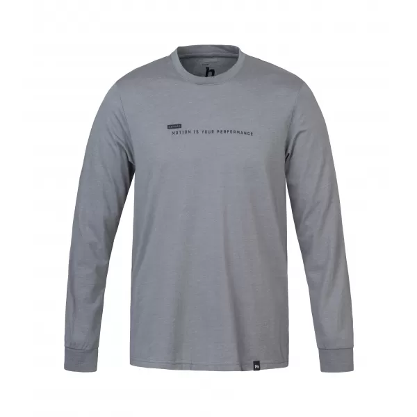  Tricou pentru bărbați cu mâneci lungi HANNAH KIRK GRI OȚEL 
