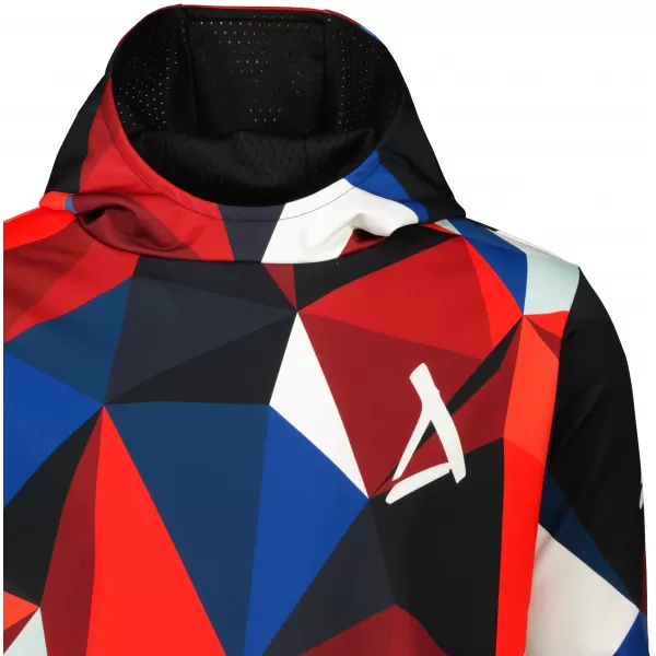  Hanorac premium pentru bărbați ALTISPORT VOJ/ALM007MI01 BLEUMARIN/ROSU 