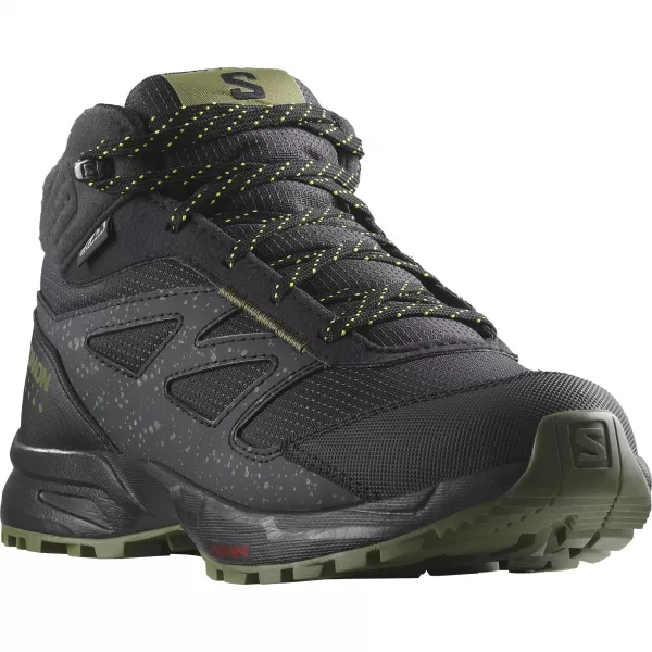  Pantofi pentru copii SALOMON OUTWAY MID CSWP JUNIOR L47283500 FANTOMĂ/NEGRU/GALBEN DE SIGURANȚĂ 