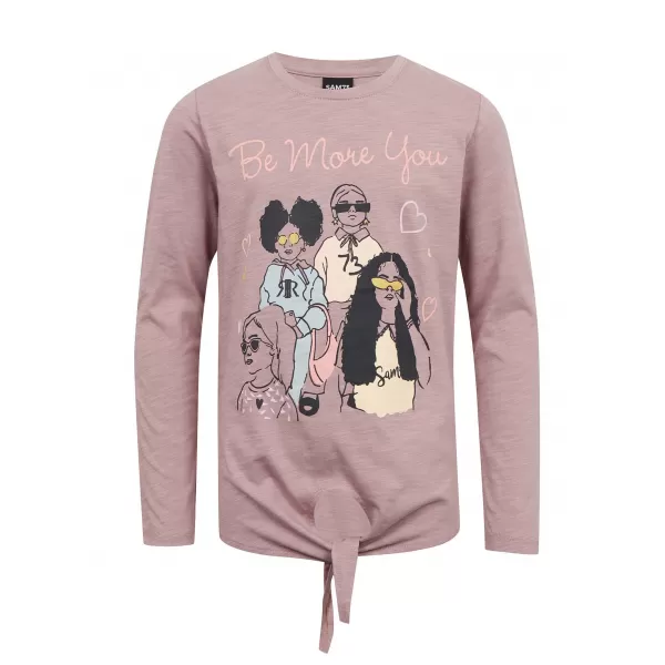  Tricou fetita cu maneca lunga SAM 73 VADANIA KT 505 TRANDAFIR BĂTRÂN 
