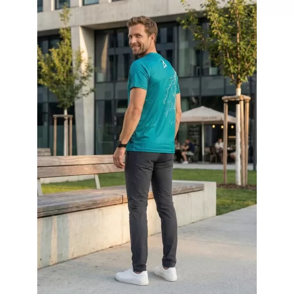  Tricou premium pentru bărbați ALTISPORT VOJ/ALM004TR01 KEROSEN/ALB 