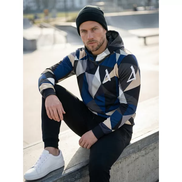  Hanorac premium pentru bărbați ALTISPORT VOJ/ALM007MI01 BLEUMARIN/MARO 
