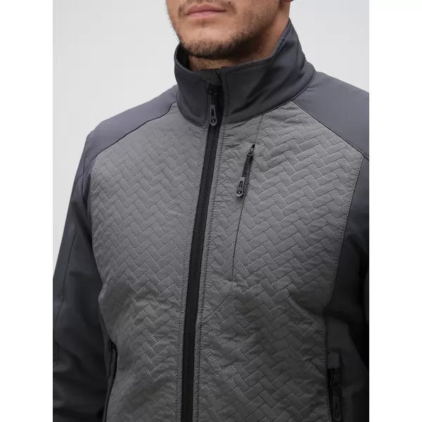  Jachetă softshell pentru bărbați LOAP URVAL OLM2313 GRI ÎNCHIS 