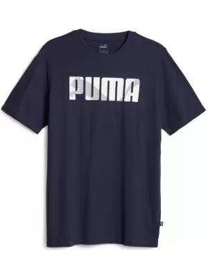 Tricou pentru bărbați PUMA GRAPHICS WORDING TEE 677185-06 ALBASTRU