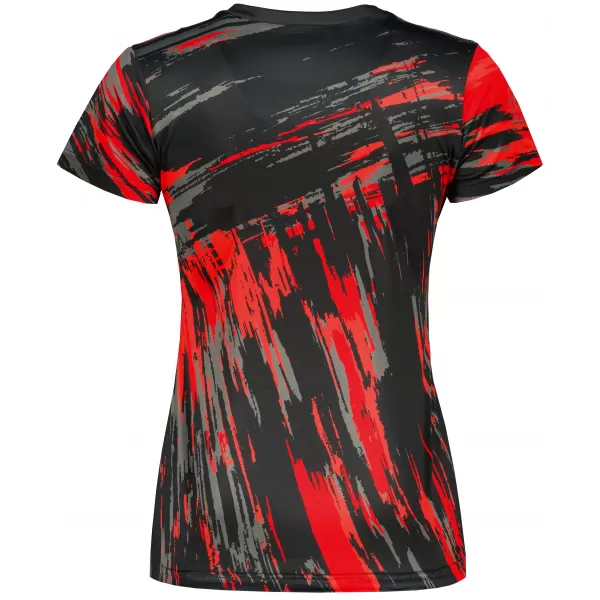  Tricou funcțional premium pentru femei ALTISPORT VOJ/ALW010TR01 NEGRU ȘI ROȘU 