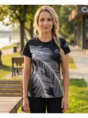 Tricou funcțional premium pentru femei ALTISPORT VOJ/ALW001TR01 GRI NEGRU