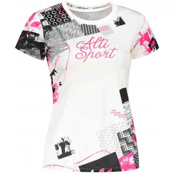  Tricou funcțional premium pentru femei ALTISPORT VOJ/ALW009TR01 ALB 