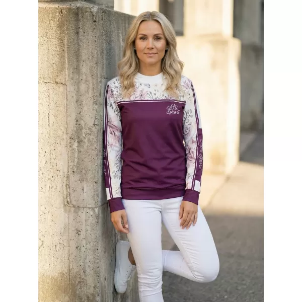  Hanorac premium pentru femei ALTISPORT VOJ/ALW008MI01 BURGUNDIA 