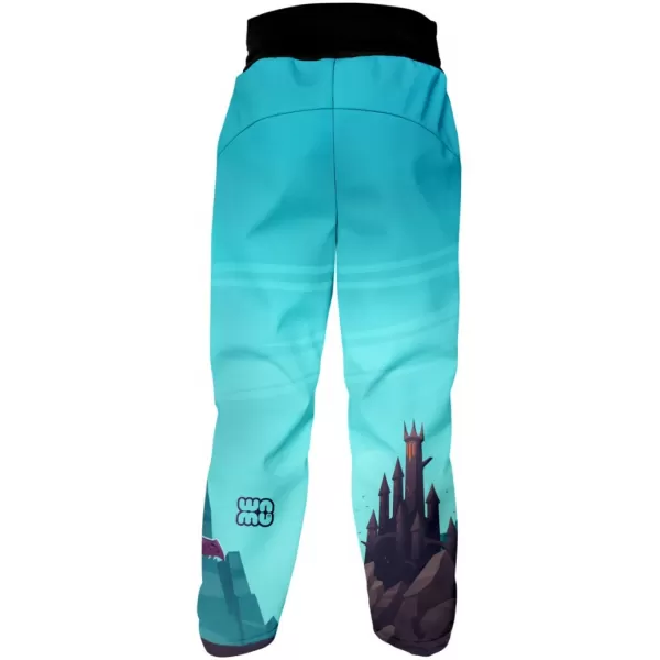  Pantaloni de softshell pentru bebeluși WAMU DRAGON FANTASY ALBASTRU 
