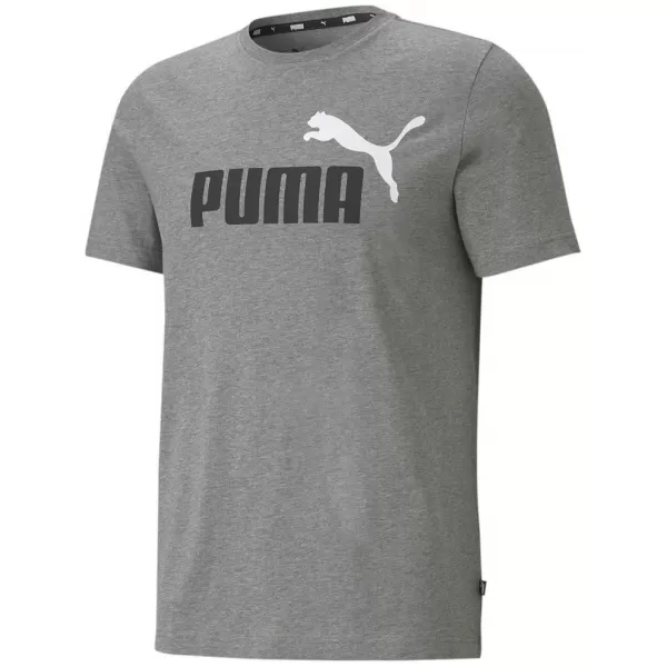  Tricou pentru bărbați PUMA ESS+ 2 COL LOGO TEE 586759-03 GRI 